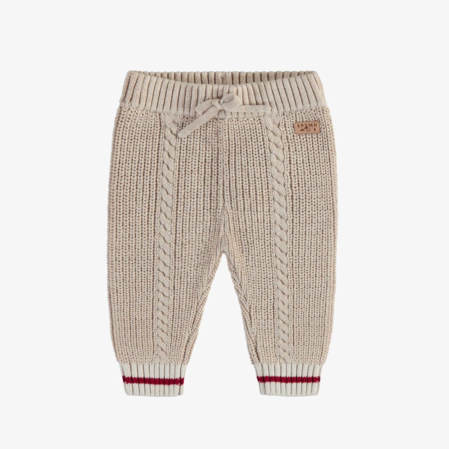 Beige Knitted Pants