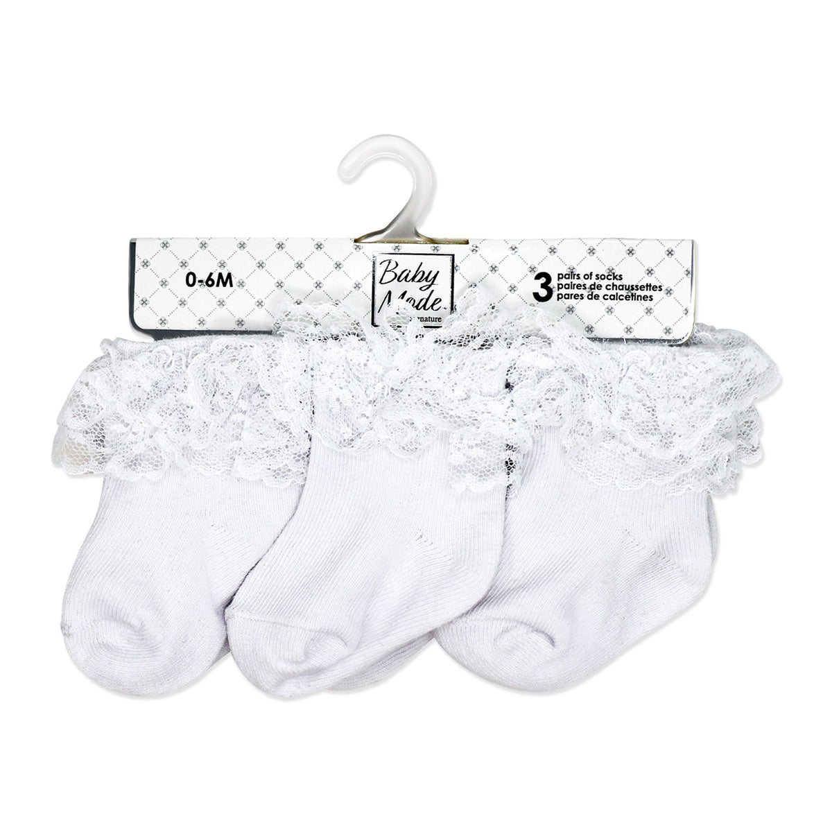 White Eyelet Socks