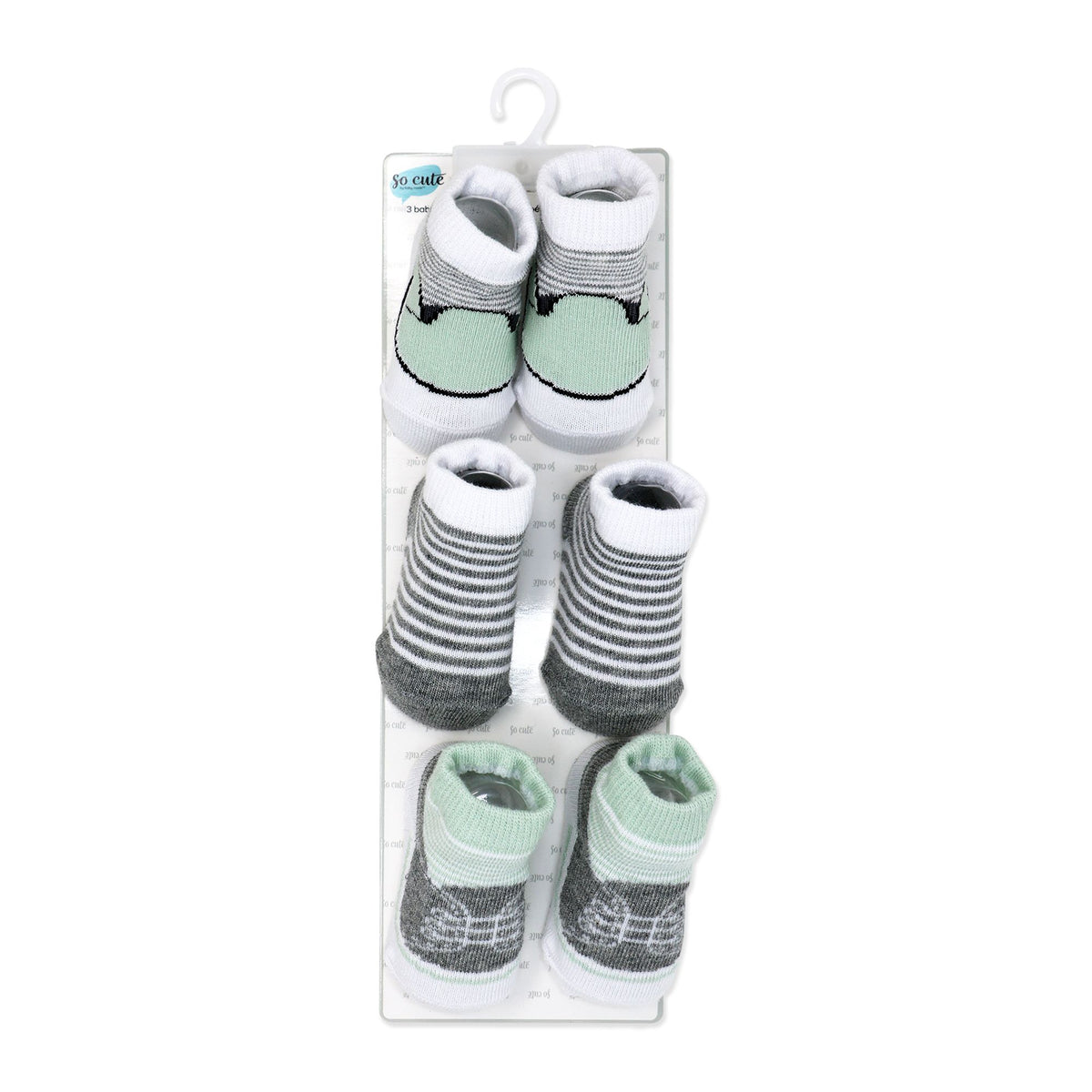3 Pack Socks Sage