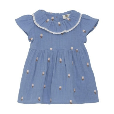 Muslin embroidered Dress