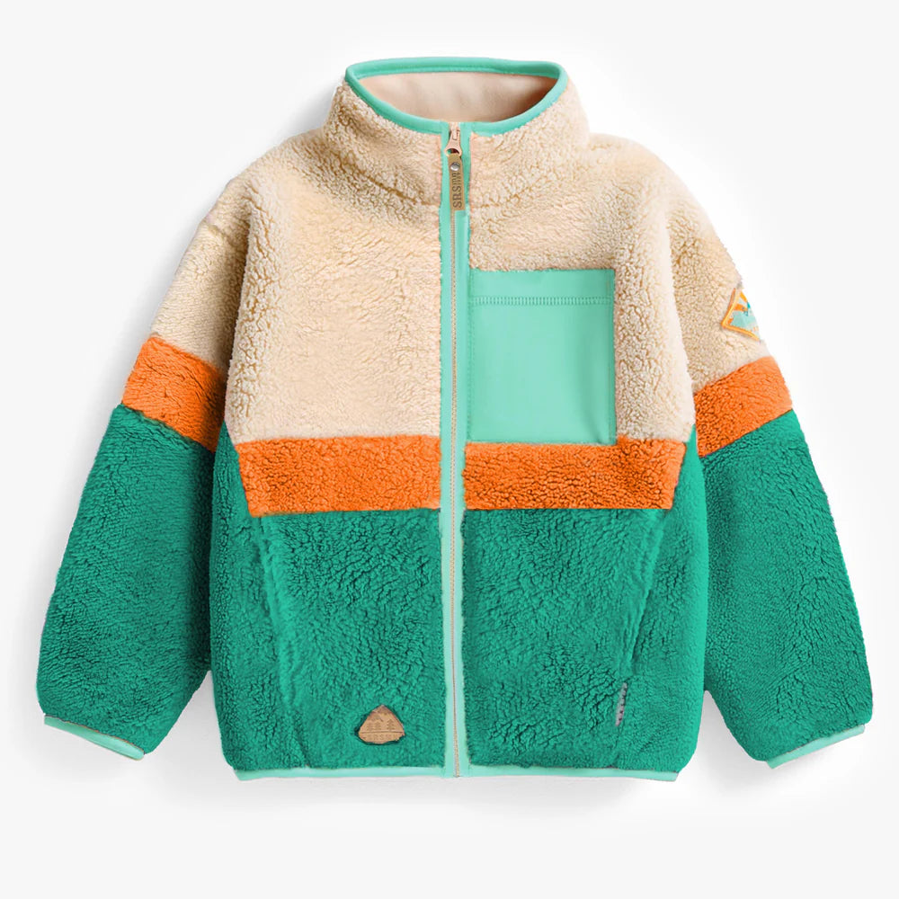Colour block Fleece jacket