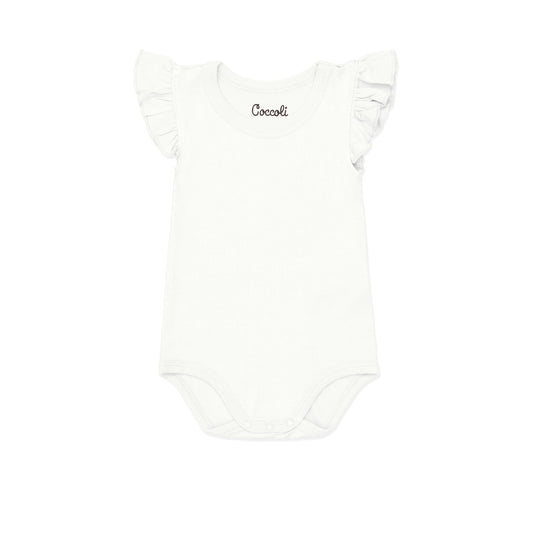 Modal Onesie With Frill Sleeve and pink grown with me pants
