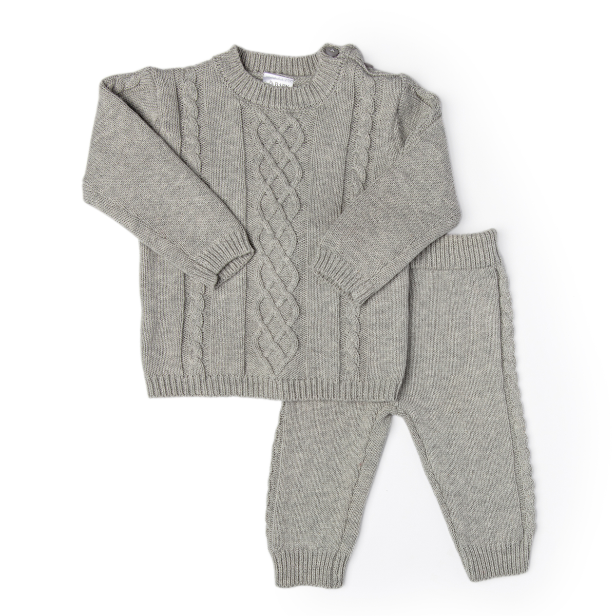 Cable Knit Sweater Pant Set
