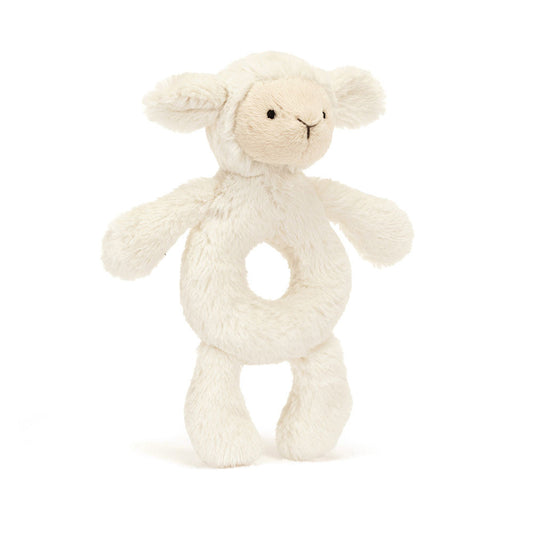 Bashful Lamb ring rattle