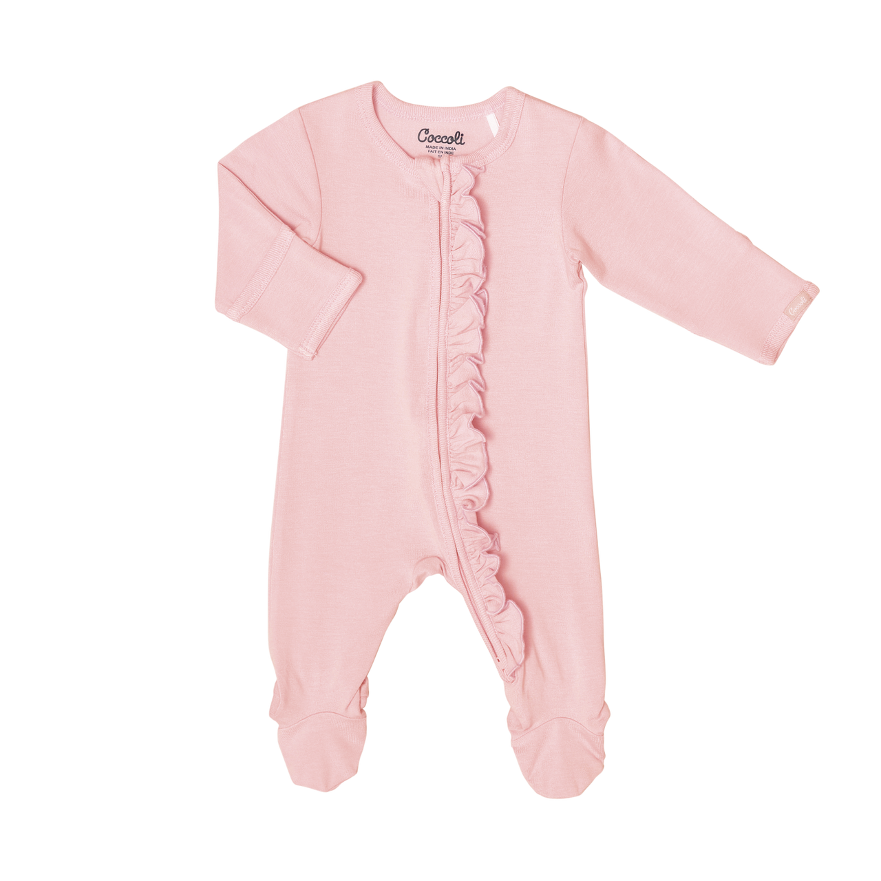 Modal Zipper Footie Frill