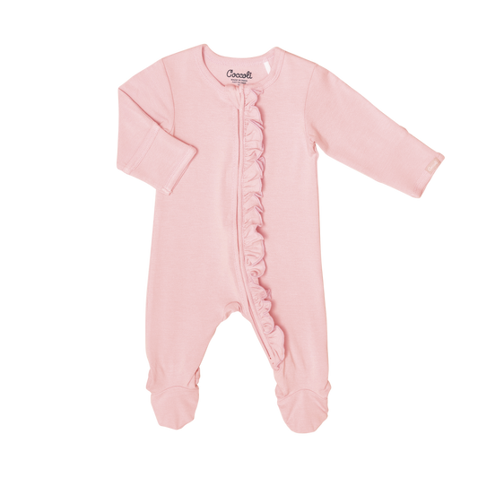 Modal Zipper Footie Frill