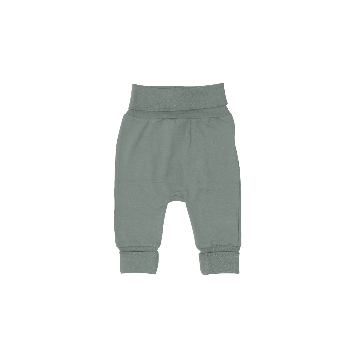 Sage Grown with me Pants and White onesie set