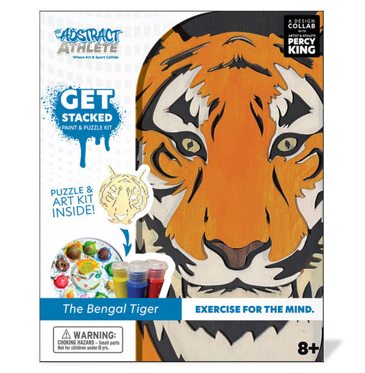Get Stacked Paint & Puzzle Kit Bengal Tiger