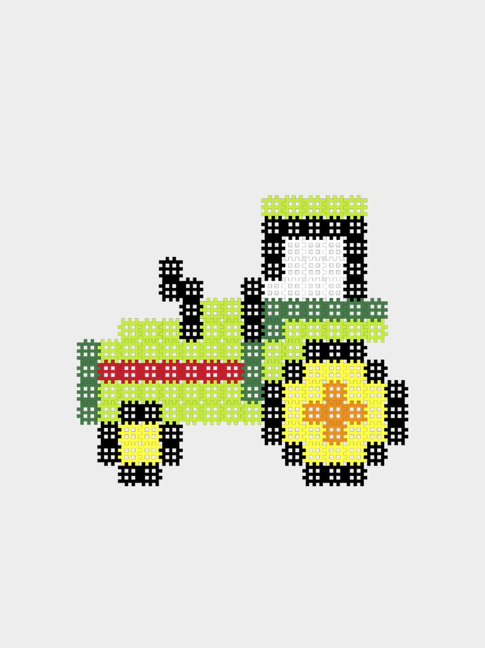 Micro Waffle Tractor 150 Pieces