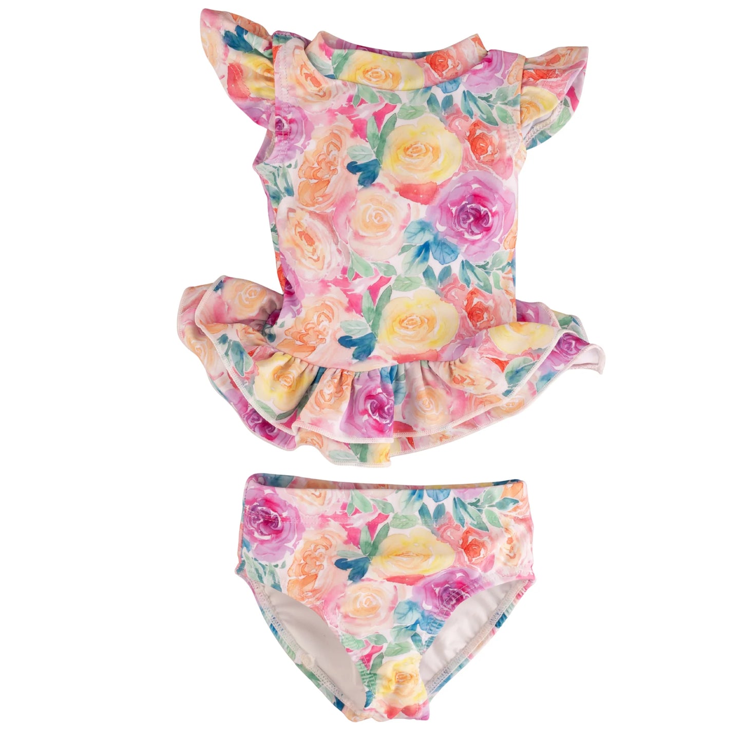 Isabella 2 Piece Twirl Rash Guard Set