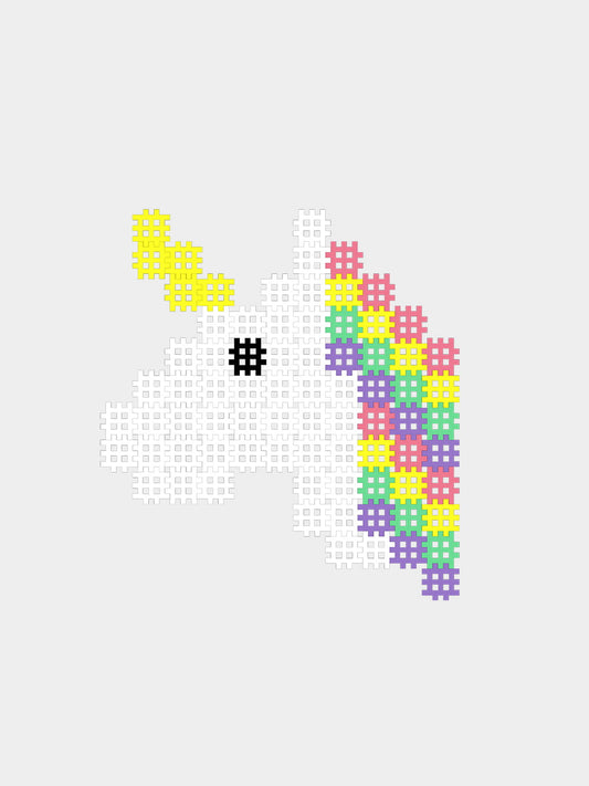 Micro Waffle Unicorn Puzzle 80 Pieces